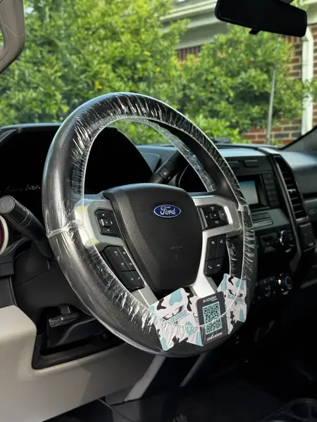 BMW M3 Competition interior after detailed cleaning